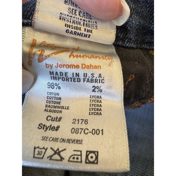 Citizens Of Humanity Y2K Size 25 Dunaway Low Rise Full Leg Crop Jeans Flare Leg - Picture 7 of 10